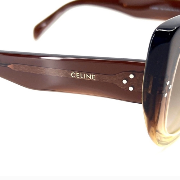 CELINE SUNGLASSES CL40157U 50F 57/18/140 Brown NEW! - Picture 4 of 8